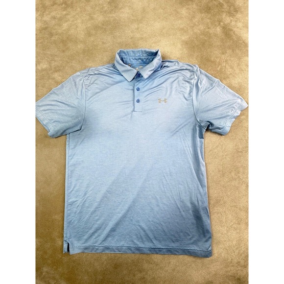 Under Armour Other - Under Armour Polo Shirt Mens Sz Large Blue Performance Stretch